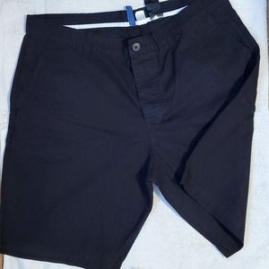 Black Khaki Men's Shorts